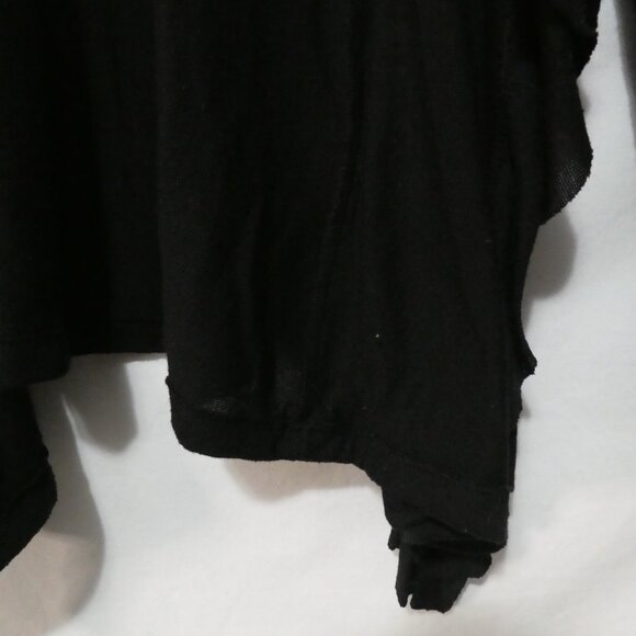 WET SEAL | P2P 17 inches measured | Black Open Front Long Sleeve Cardigan - Picture 8 of 15